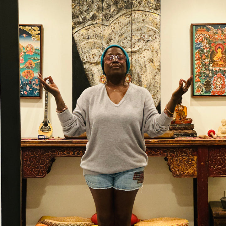 Vintage Dior Dolman Sweater in Heather Grey Flat Knit