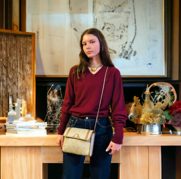 Vintage Dior Honeycomb Crossbody Bag