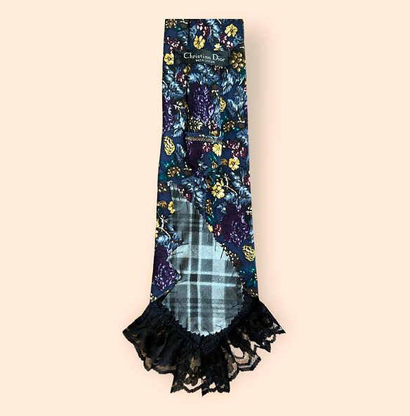 Vintage Floral Necktie by Dior No
