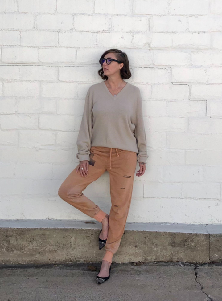 Vintage Dior Sweater in Oatmeal Waffle Knit