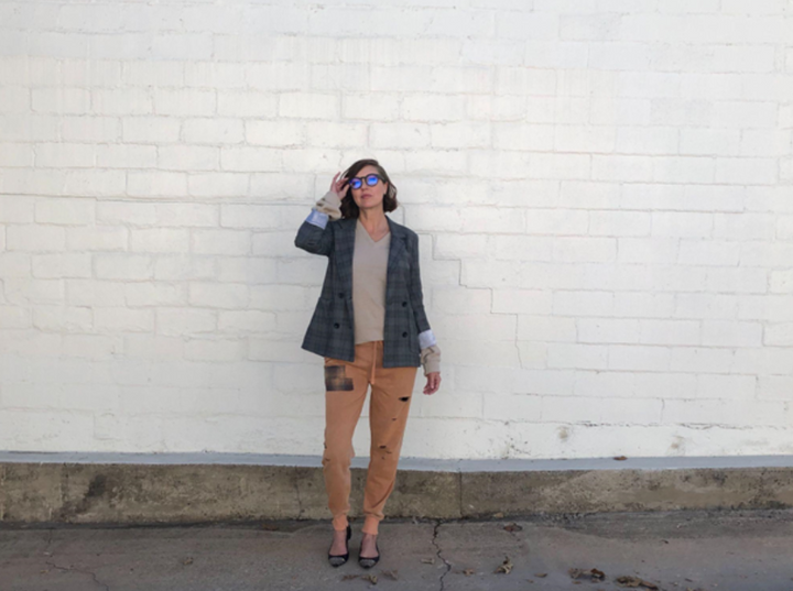 Vintage Dior Sweater in Oatmeal Waffle Knit