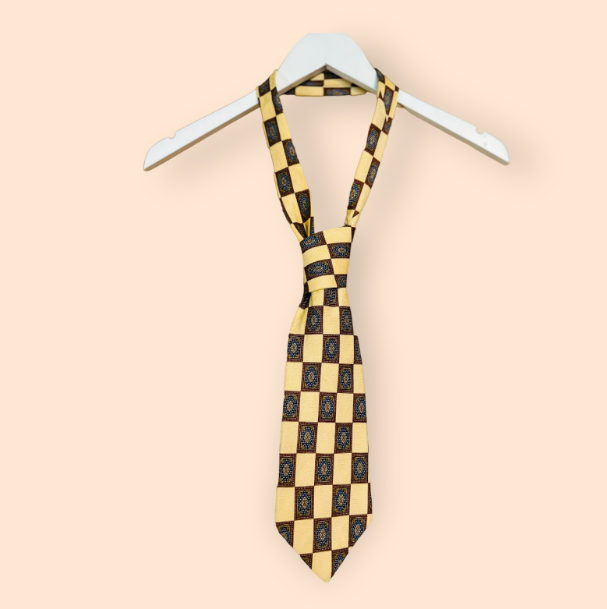 Vintage Checkered Necktie by Dior