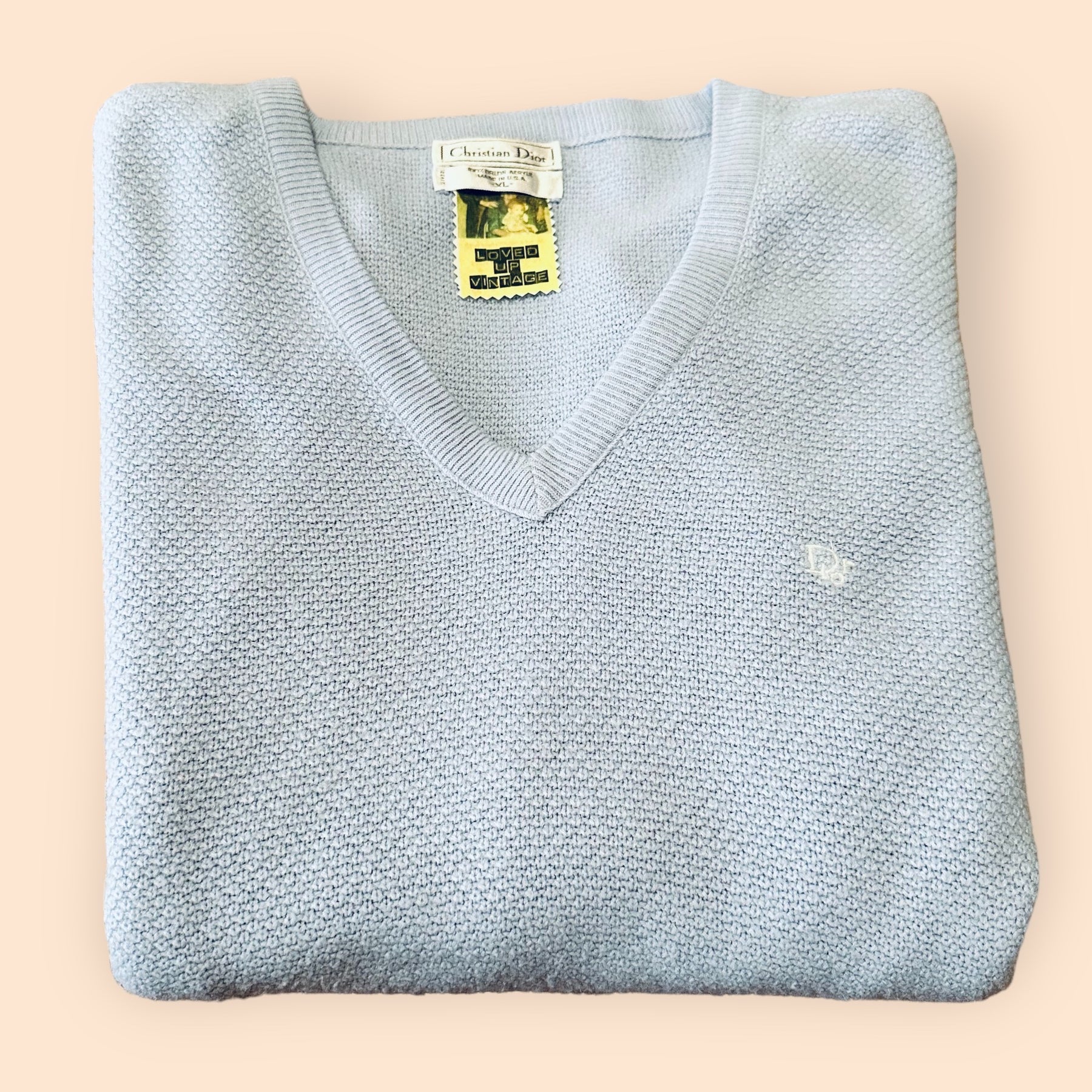 V Neck Sweater Dior Monsieur Orlon Acrylic Sweater Christian Dior