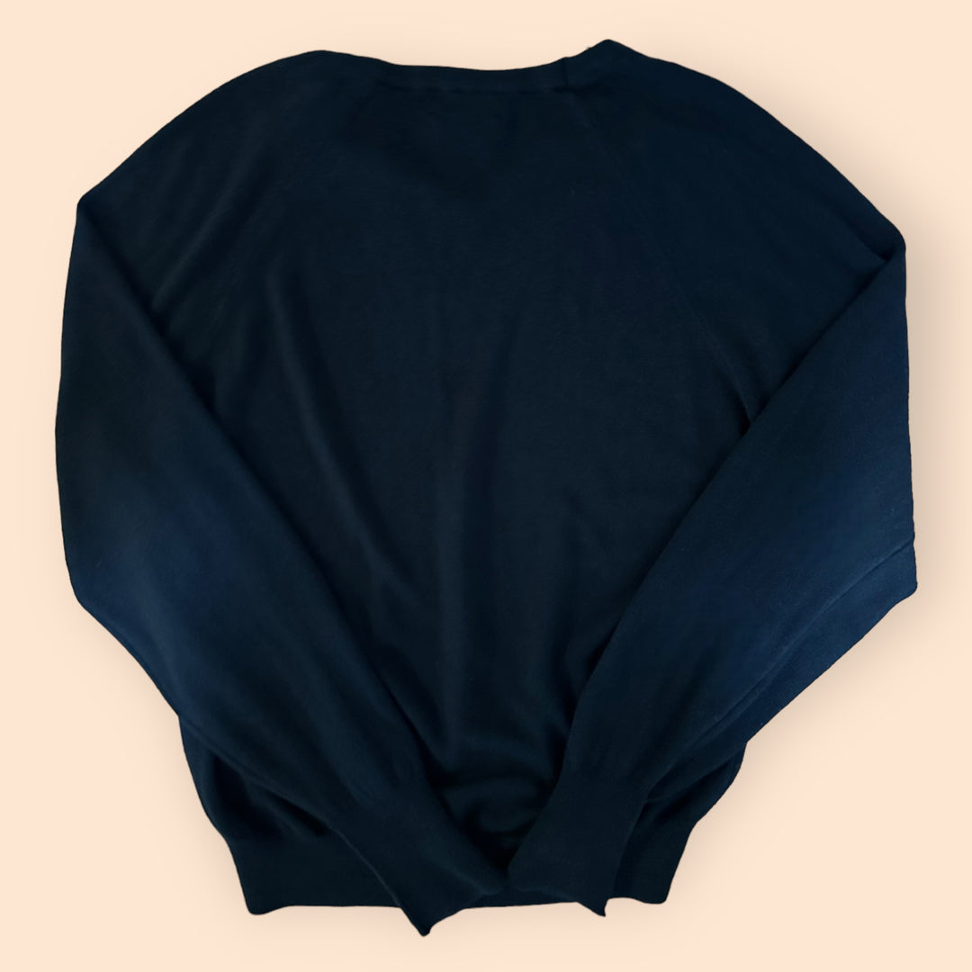 Vintage Dior Dolman Sweater in Black Flat Knit