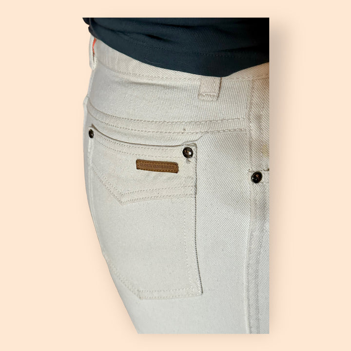 Vintage Gloria Vanderbilt Off-White Jean