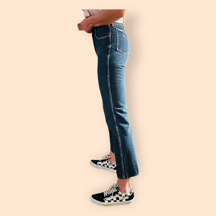 Vintage Pinstriped Capri Jordache Jeans