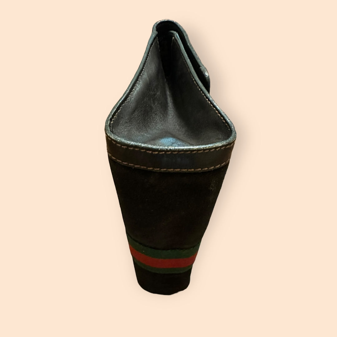 Vintage Gucci Espresso Suede Clutch
